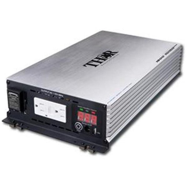 Thor Power Inverter, Pure Sine Wave, 3,000 W Peak, 1,500 W Continuous, 2 Outlets THPW1500